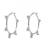 Pendientes Acero Inox criolla Plateado
