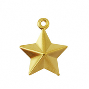 Colgantes Acero Inox estrella Dorado