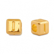 Abalorios letras met&aacute;licos DQ I Dorado (sin n&iacute;quel)