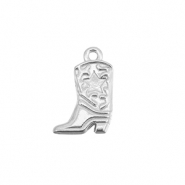 Colgantes Acero Inox botas vaqueras Plateado