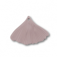 Colgantes acr&iacute;licos hoja Marr&oacute;n taupe