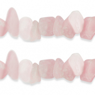 Abalorios chips Cuarzo Rosa Rosa cuarzo