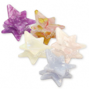 Accesorios para pelo pinzas para pelo estrella mix Color mix p&uacute;rpura-rosa