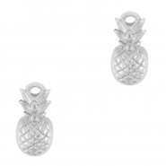 Colgantes Acero Inox pi&ntilde;a Plata