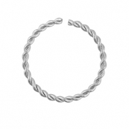 Fornituras acero inox anillas Plateado
