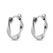 Pendientes Acero Inox Plateado