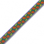 Cinta con texto Verde-naranja-p&uacute;rpura