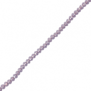 Abalorios faceteados disco 8x6mm Lavanda gris
