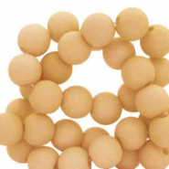 Abalorios acr&iacute;licos 4 mm Marr&oacute;n claro