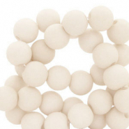 Abalorios acr&iacute;licos 6 mm Off white