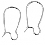 Pendientes metálicos DQ 18mm Plata vieja (sin níquel)