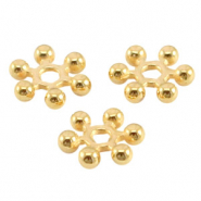 Abalorios met&aacute;licos DQ anillo separador Bali 7mm Dorado (sin n&iacute;quel)