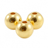 Abalorios met&aacute;licos DQ 6mm Dorado (sin n&iacute;quel)