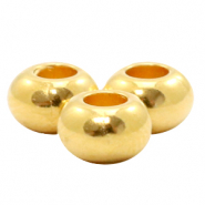 Abalorios met&aacute;licos DQ 6mm Dorado (sin n&iacute;quel)