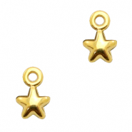 Colgantes met&aacute;licos DQ estrella Dorado (sin n&iacute;quel)