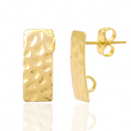 Fornituras metálicas DQ pendiente base rectangular con anilla Oro (sin níquel)