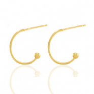 Fornituras met&aacute;licas DQ criollas 15mm Dorado (sin n&iacute;quel)