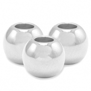 Abalorios met&aacute;licos DQ 3mm Plata vieja (sin n&iacute;quel)