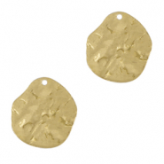 Colgantes met&aacute;licos DQ irregular Dorado (sin n&iacute;quel)