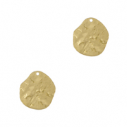 Colgantes met&aacute;licos DQ irregular Dorado (sin n&iacute;quel)