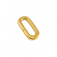 Fornituras met&aacute;licas DQ llavero &oacute;valo 18mm Dorado (sin n&iacute;quel)