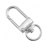Fornituras met&aacute;licas DQ llavero 32mm Plata vieja (sin n&iacute;quel)