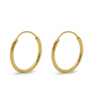 Fornituras met&aacute;licas DQ pendientes criollas 20mm Dorado (sin n&iacute;quel)
