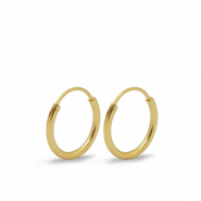 Fornituras met&aacute;licas DQ pendientes criollas 15mm Dorado (sin n&iacute;quel)