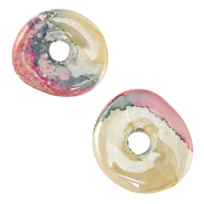 Abalorios de cer&aacute;mica griega DQ dona Multicolor