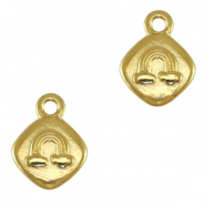 Colgantes met&aacute;licos DQ arco&iacute;ris Dorado (sin n&iacute;quel)