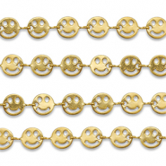 Fornituras Acero Inox cadena jasseron smiley Dorado