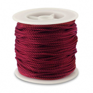 Cord&oacute;n trendy 2mm Rojo oscuro