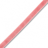 Cinta de terciopelo Rosa vintage-brillo plateado