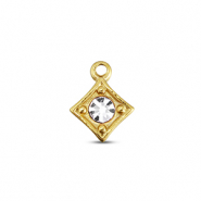 BY31&reg; Colgantes Acero Inox rombo Dorado-cristal