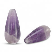 Piedras Naturales abalorios Am&eacute;thyste gota P&uacute;rpura
