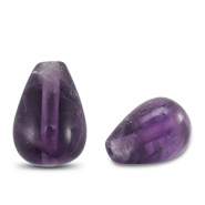 Piedras Naturales abalorios Am&eacute;thyste gota P&uacute;rpura
