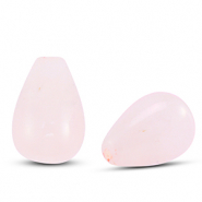Piedras Naturales abalorios Quarzo gota Rosa claro