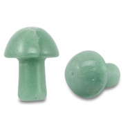 Colgantes de piedra natural cuarzo de aventurina seta Verde jada