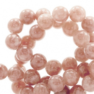 Piedras naturales M&aacute;rmol y Calcita 4mm rosa vintage claro