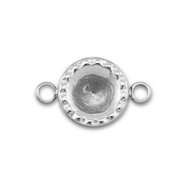 BY31&reg; Entrepieza Acero Inox con engaste para SS29 chat&oacute;n Plateado