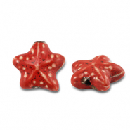 Abalorios de cer&aacute;mica estrella de mar Rojo