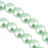 Perlas de cristal 8mm Pastel verde menta