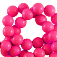 Abalorios acrílicos 10 mm brillante Rosa