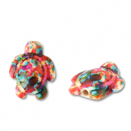 Abalorios de cerámica tortuga Multicolor