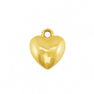 Colgantes llamativos corazón Dorado