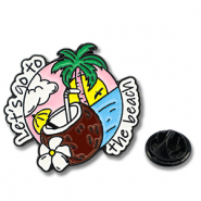 Pins "Let's go to the beach" Rosa-blanco-marr&oacute;n