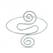 Brazalete espiral Plateado