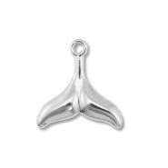 Colgantes Acero Inox aleta Plateado