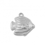 Colgantes Acero Inox pez Plateado