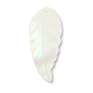 Colgantes concha hoja Blanco (color natural)
